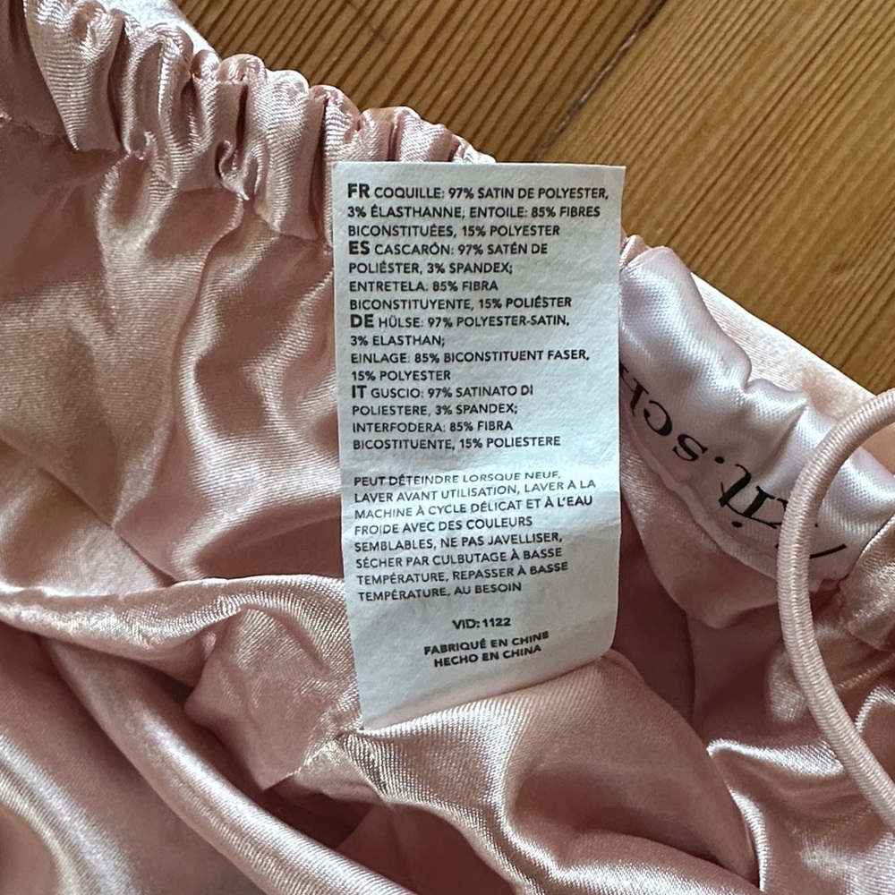 Kitsch Silky Satin Pink Bonnet for Long Hair - Picture 6 of 6